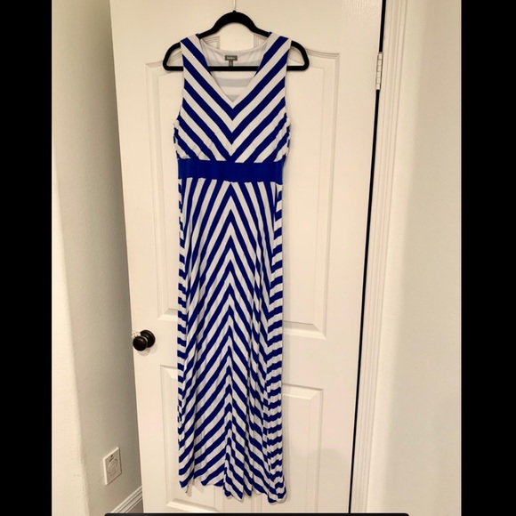 Neiman Marcus Dresses & Skirts - Blue and white maxi dress size M